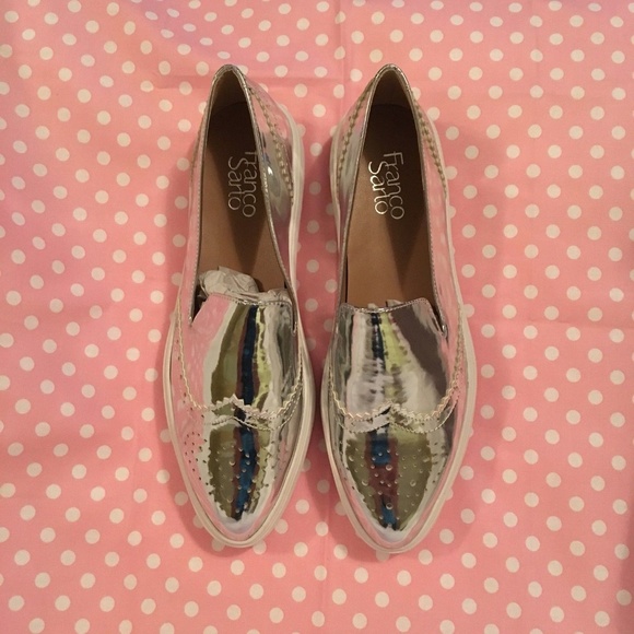 FRANCO SARTO Womens Metallic Slip on Sneaker - Picture 4 of 8